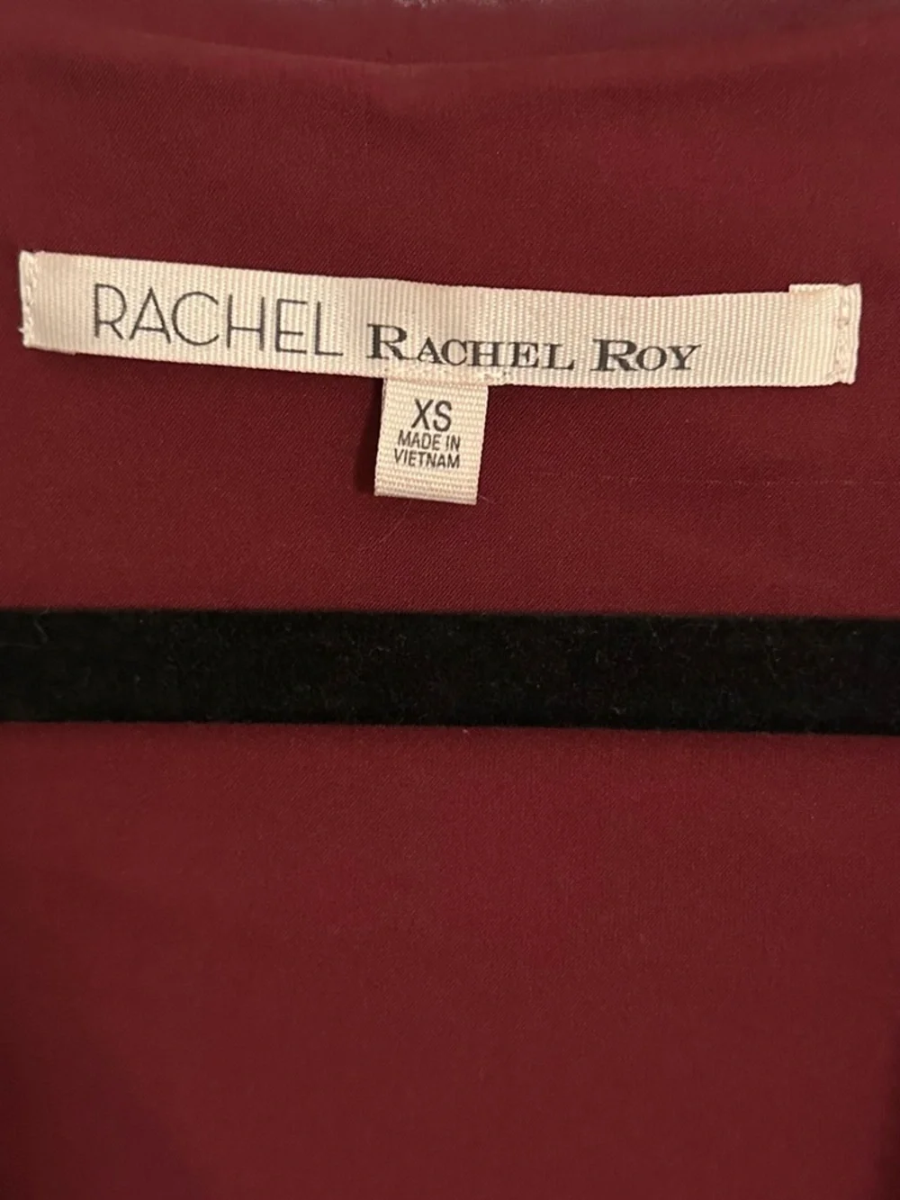 RACHEL Rachel Roy Red Sequin V-Neck Dress - Picture 5 of 5